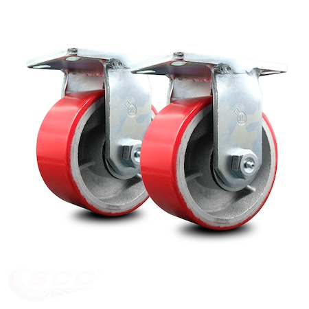 Service Caster Go Mini's Moving and Portable Storage Container Caster Replace Set - SCC GOM-SCC-60R630-PUR-RS-2